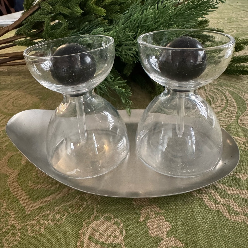 Oil & Vinegar Dispenser on Tray
